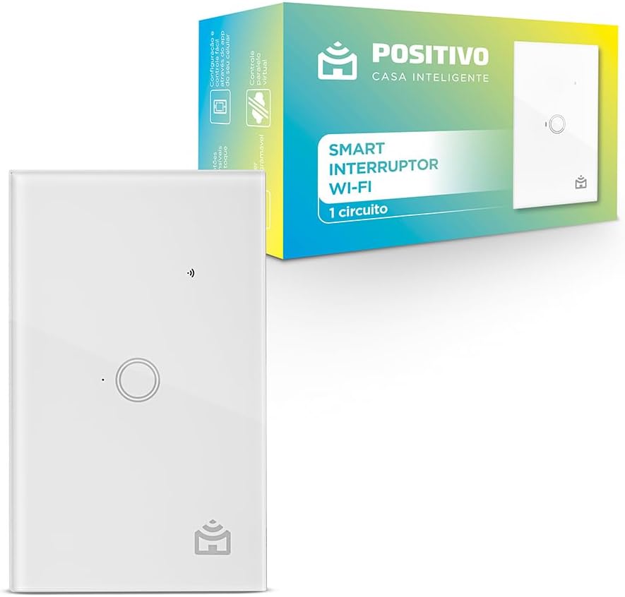 Smart Interruptor Positivo Casa Inteligente, 1 Módulo Touch